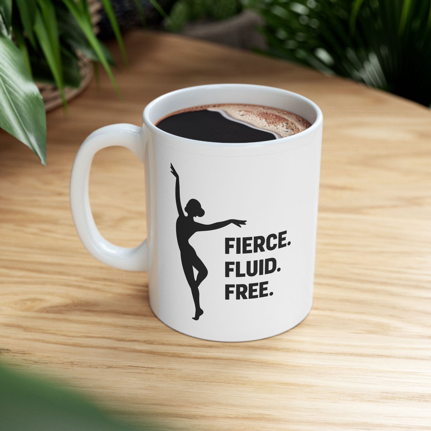 Empowering Ceramic Mug, Inspirational Gift, Coffee Lover, Modern Art Mug, Motivational Drinkware