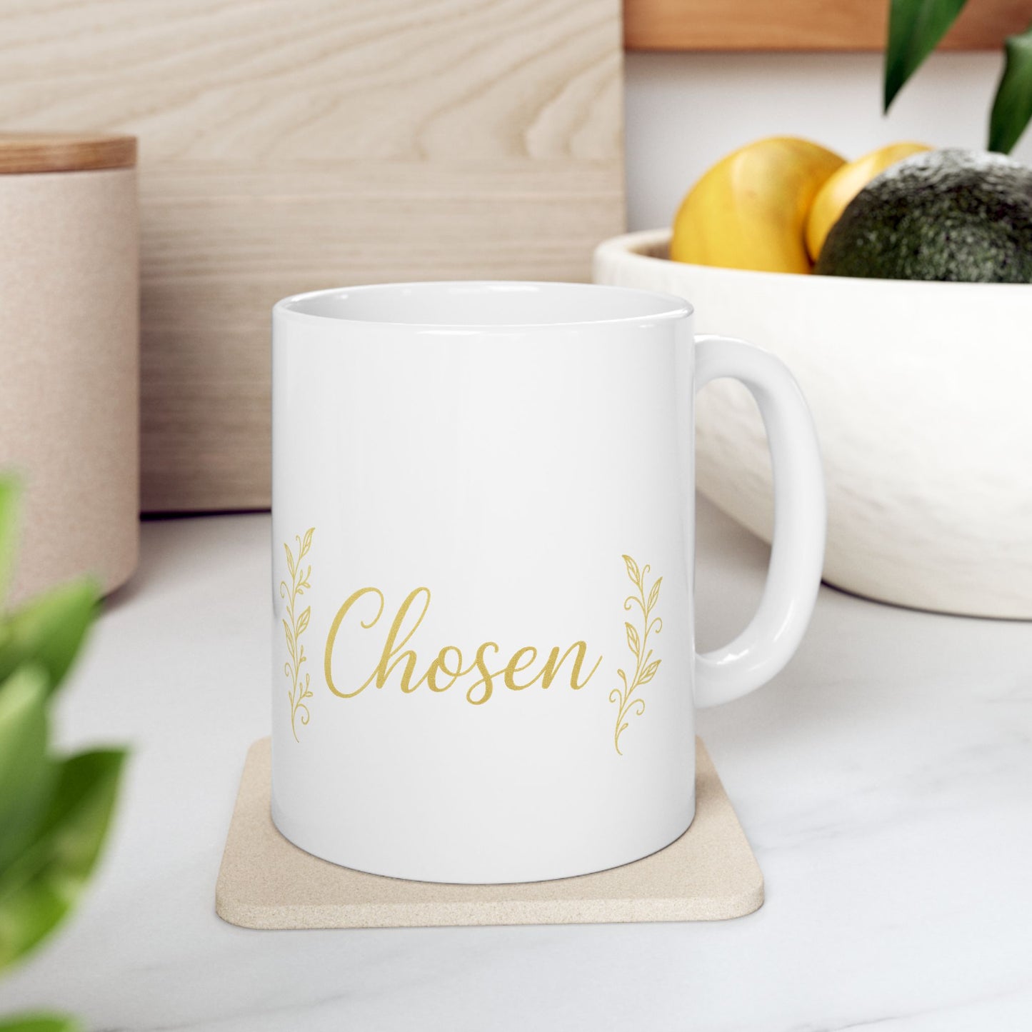 Elegant Floral Ceramic Mug, Coffee Cup Gift, Personalized Tea Mug, Home Decor, Unique Drinkware for Special Occasions