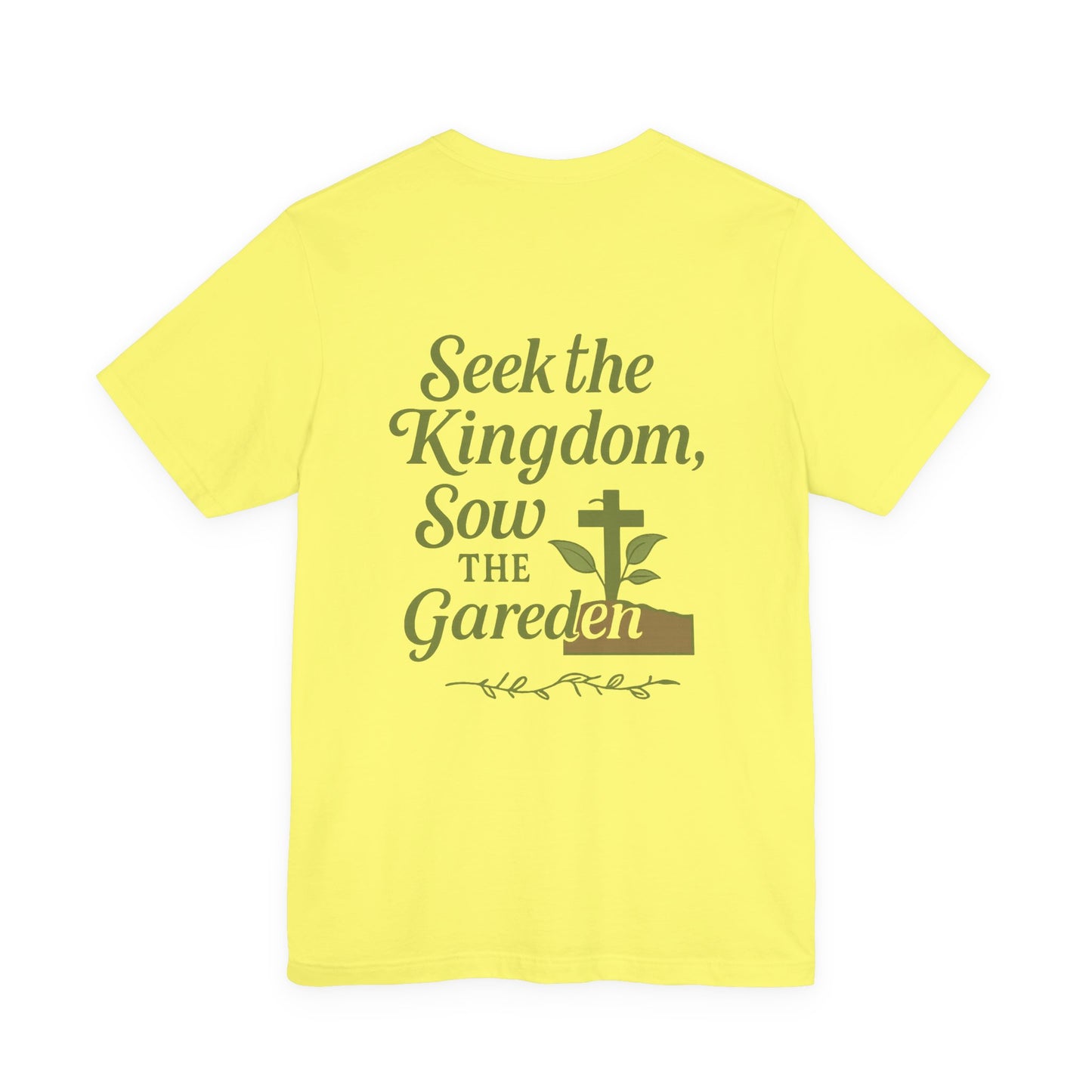 Garden Inspiration Tee, Christian T-Shirt, Inspirational Quote Shirt, Nature Lover Gift, Faith-Based Apparel
