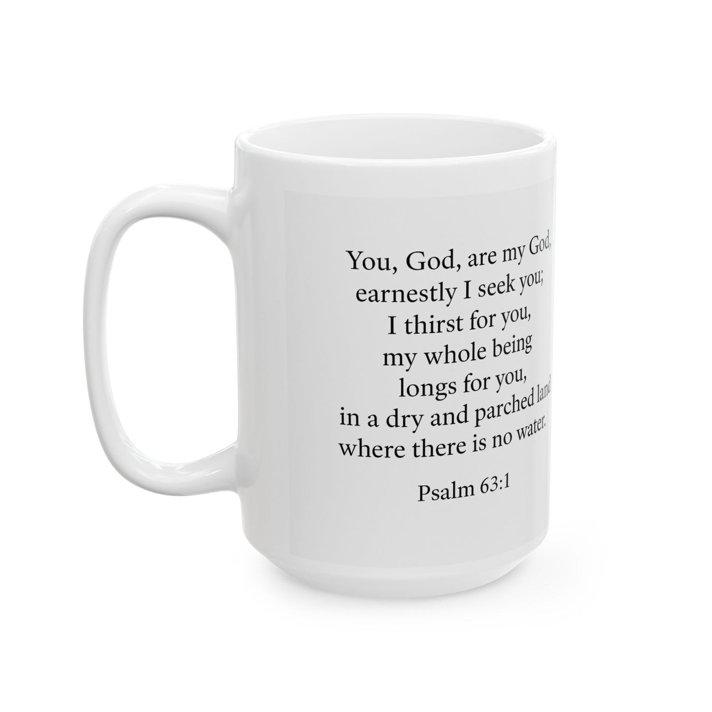 Inspirational Ceramic Mug with Uplifting Quote, Perfect Gift for Coffee Lovers, Encouragement Mug, Home Decor, Faith-Centered Gift