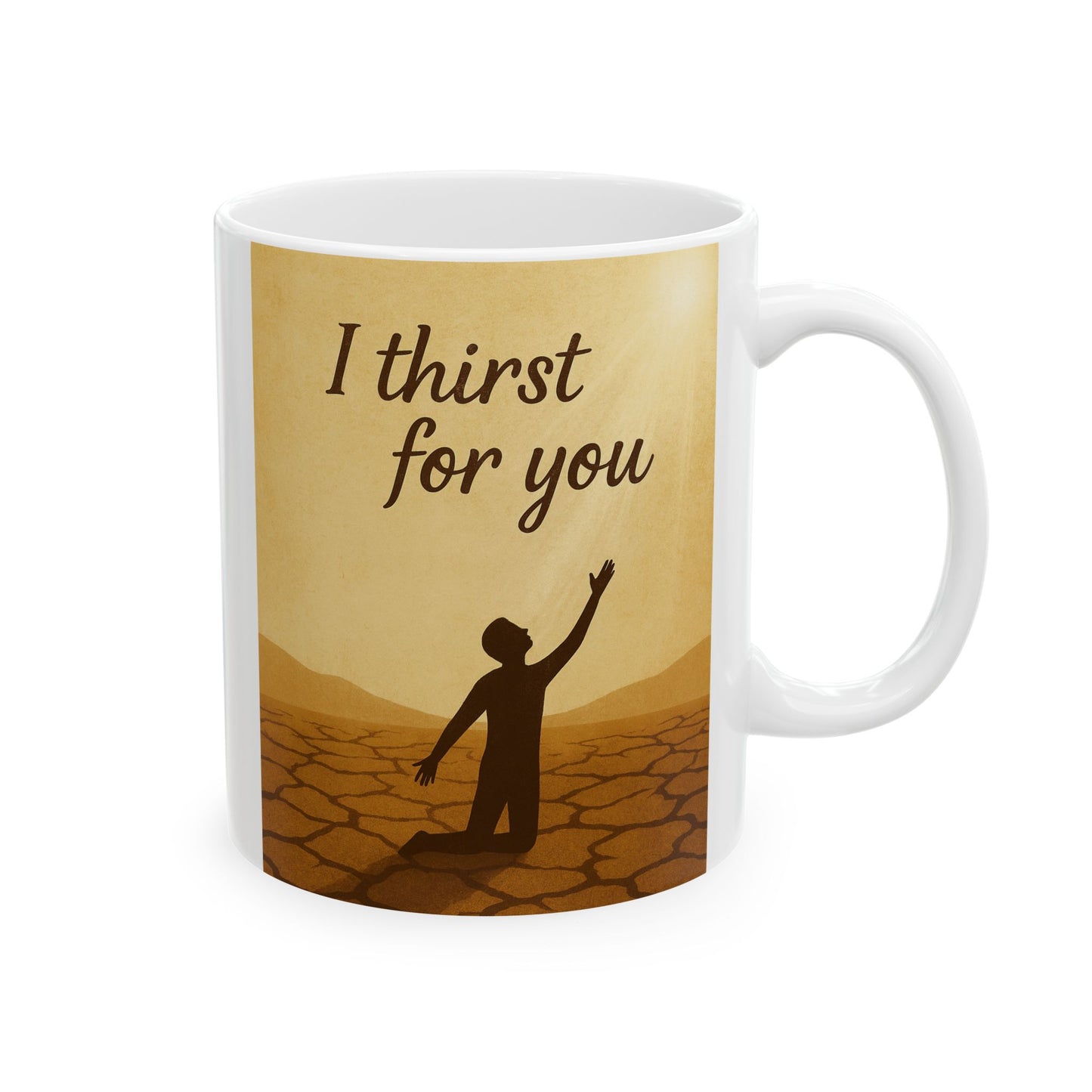 Inspirational Ceramic Mug with Uplifting Quote, Perfect Gift for Coffee Lovers, Encouragement Mug, Home Decor, Faith-Centered Gift