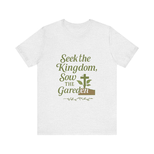 Garden Inspiration Tee, Christian T-Shirt, Inspirational Quote Shirt, Nature Lover Gift, Faith-Based Apparel