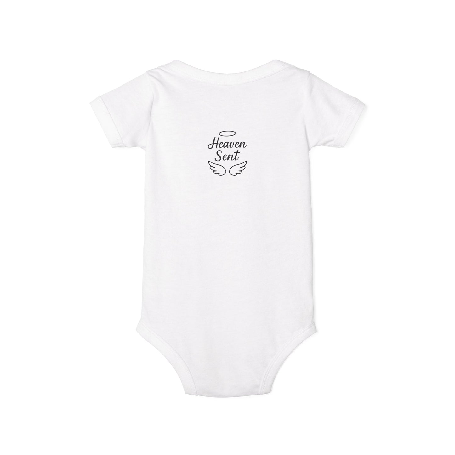 Heaven Sent Infant One Piece, Baby Bodysuit, Newborn Gift, Baby Shower Present, Cute Baby Clothes, Angelic Outfit