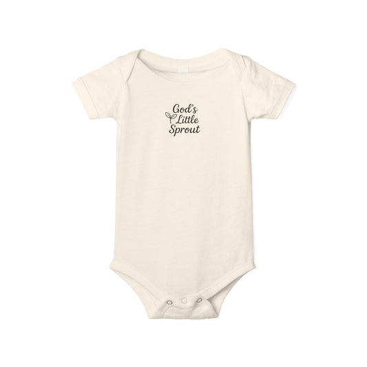 God's Little Sprout Infant Bodysuit, Baby Shower Gift, Newborn Outfit, Christening Apparel, Infant Clothing, Cute Baby Wear