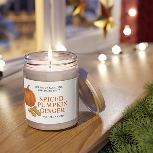 Spiced Pumpkin Ginger Candle - Cozy Fall Home Decor, Autumn Relaxation, Gift for Her, Thanksgiving, Self-Care