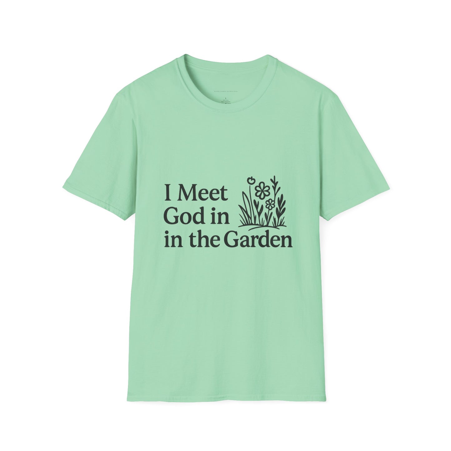 Garden-Inspired Faith T-Shirt | Inspirational Gift, Nature Lover Tee, Religious Apparel, Spring Celebrations, Gardening Enthusiast