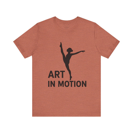 Dancer Graphic Tee, Art in Motion T-Shirt, Ballet Dance Apparel, Unisex Casual Top, Perfect Gift for Dance Lovers, Artsy Statement Shirt