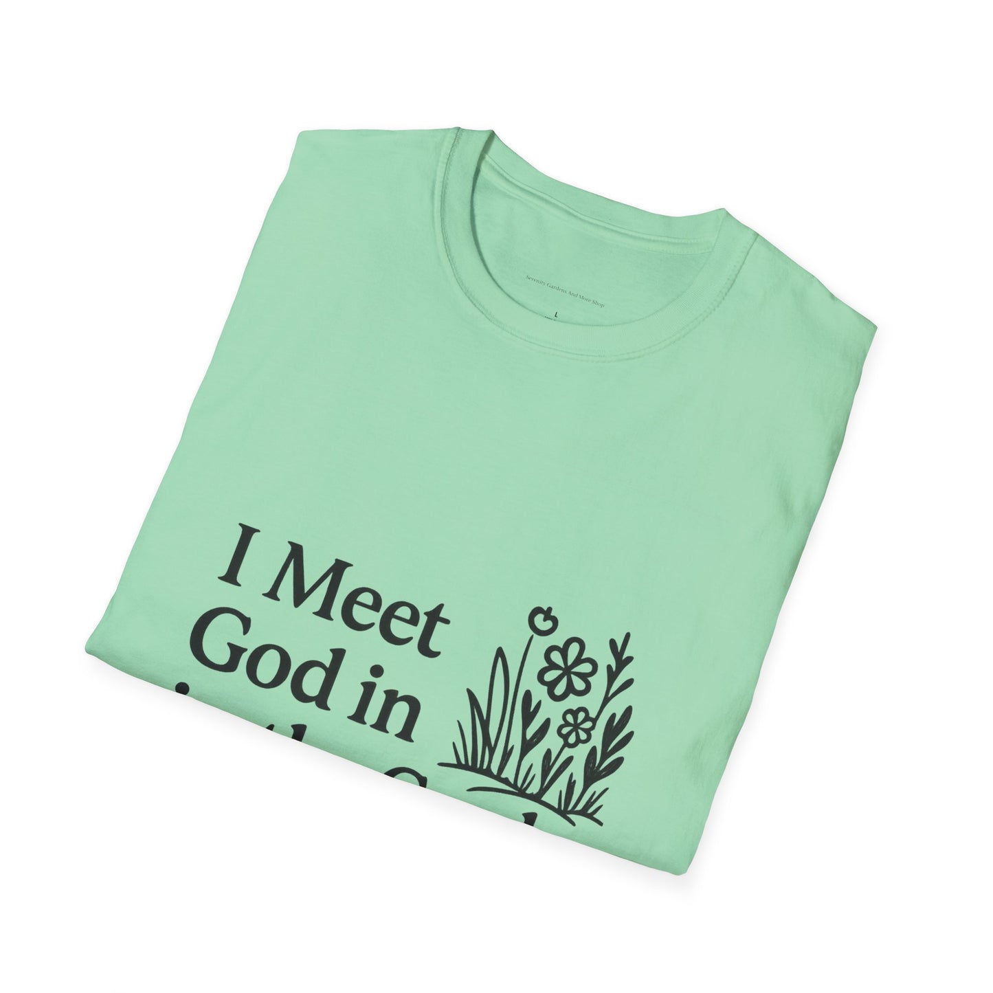 Garden-Inspired Faith T-Shirt | Inspirational Gift, Nature Lover Tee, Religious Apparel, Spring Celebrations, Gardening Enthusiast