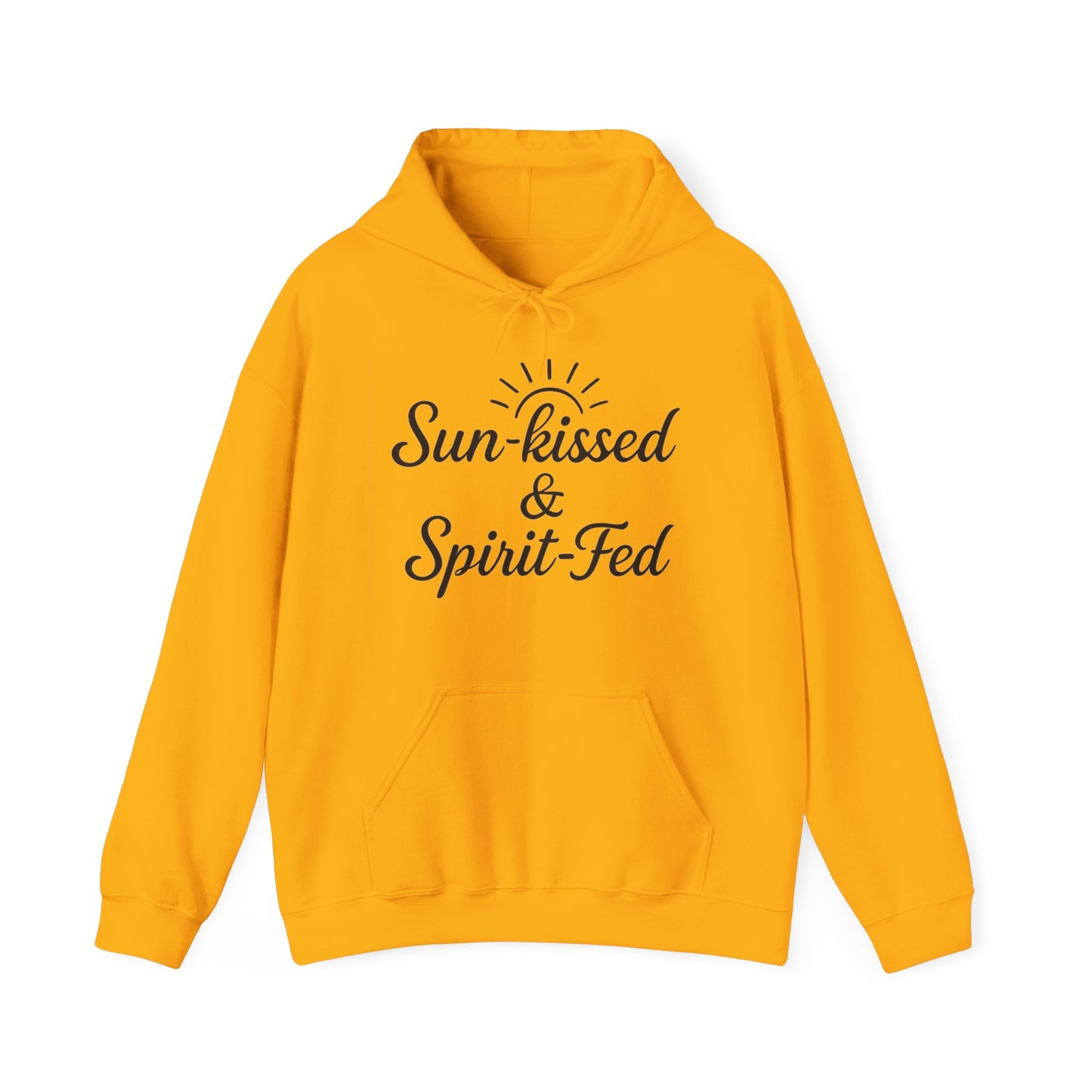 Sun-kissed & Spirit-Fed Hoodie, Cozy Unisex Sweatshirt, Perfect for Beach Days, Summer Vibes, Relaxation Apparel, Gift for Nature Lovers