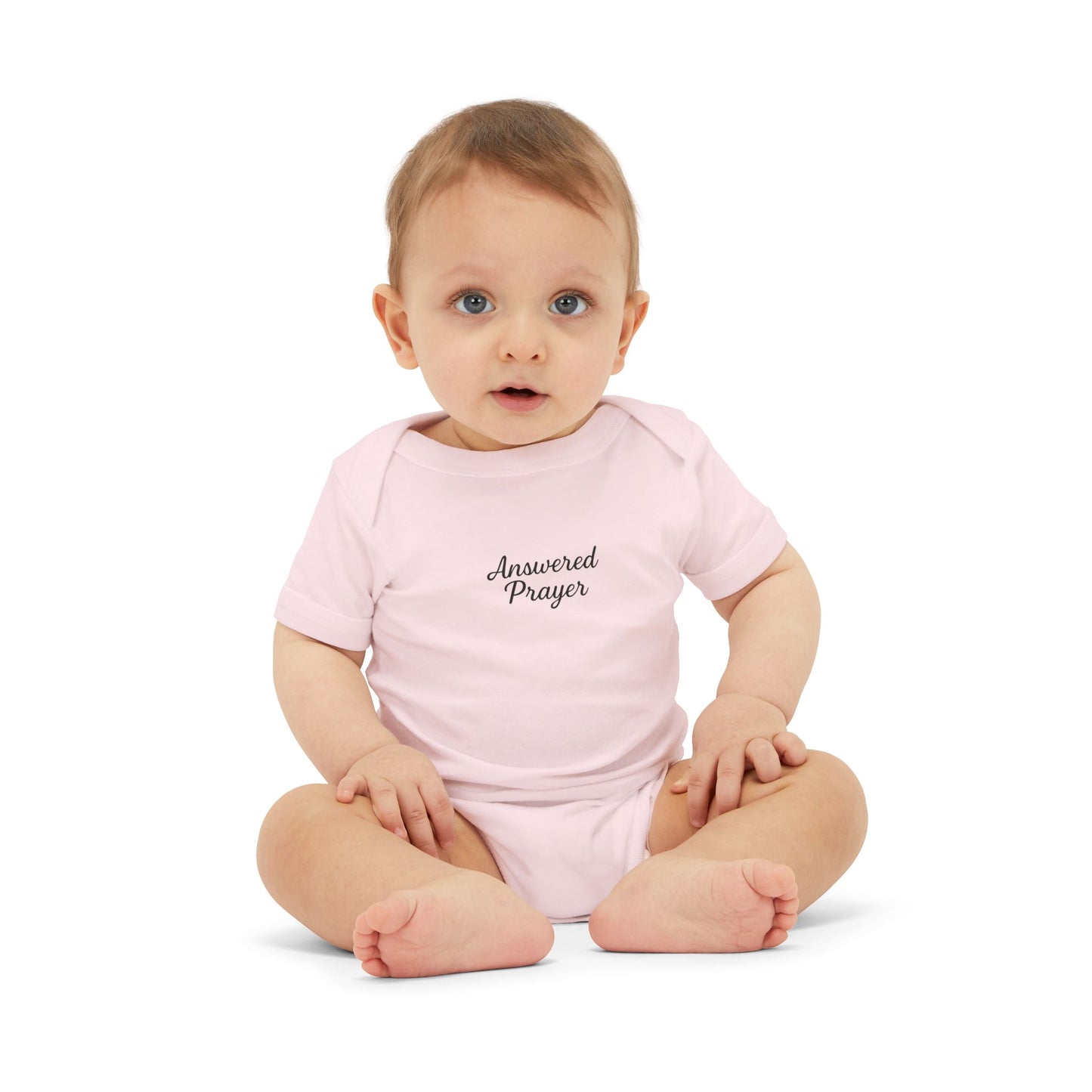Answered Prayer Infant Jersey One Piece, Baby Bodysuit, Newborn Gift, Christian Baby Outfit, Baby Shower Gift, Toddler Clothing
