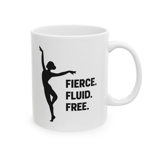 Empowering Ceramic Mug, Inspirational Gift, Coffee Lover, Modern Art Mug, Motivational Drinkware