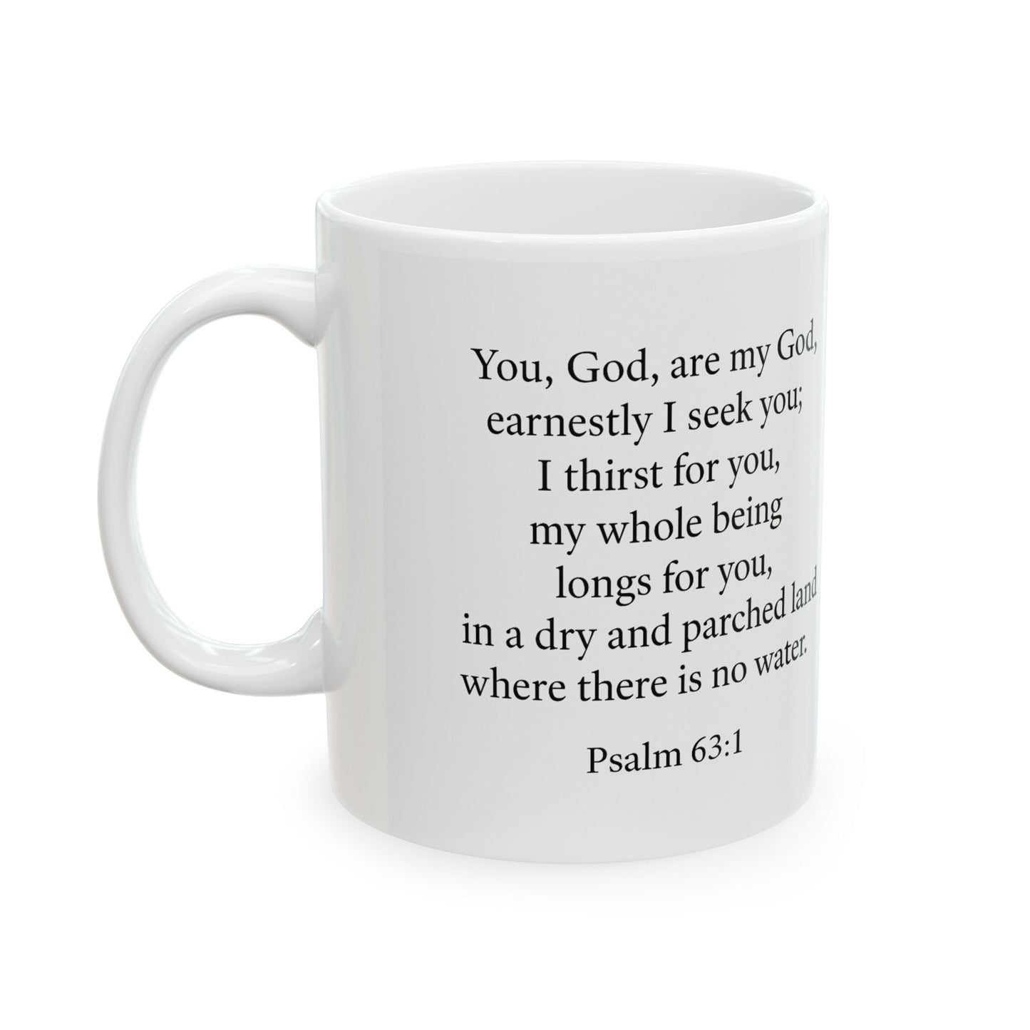 Inspirational Ceramic Mug with Uplifting Quote, Perfect Gift for Coffee Lovers, Encouragement Mug, Home Decor, Faith-Centered Gift