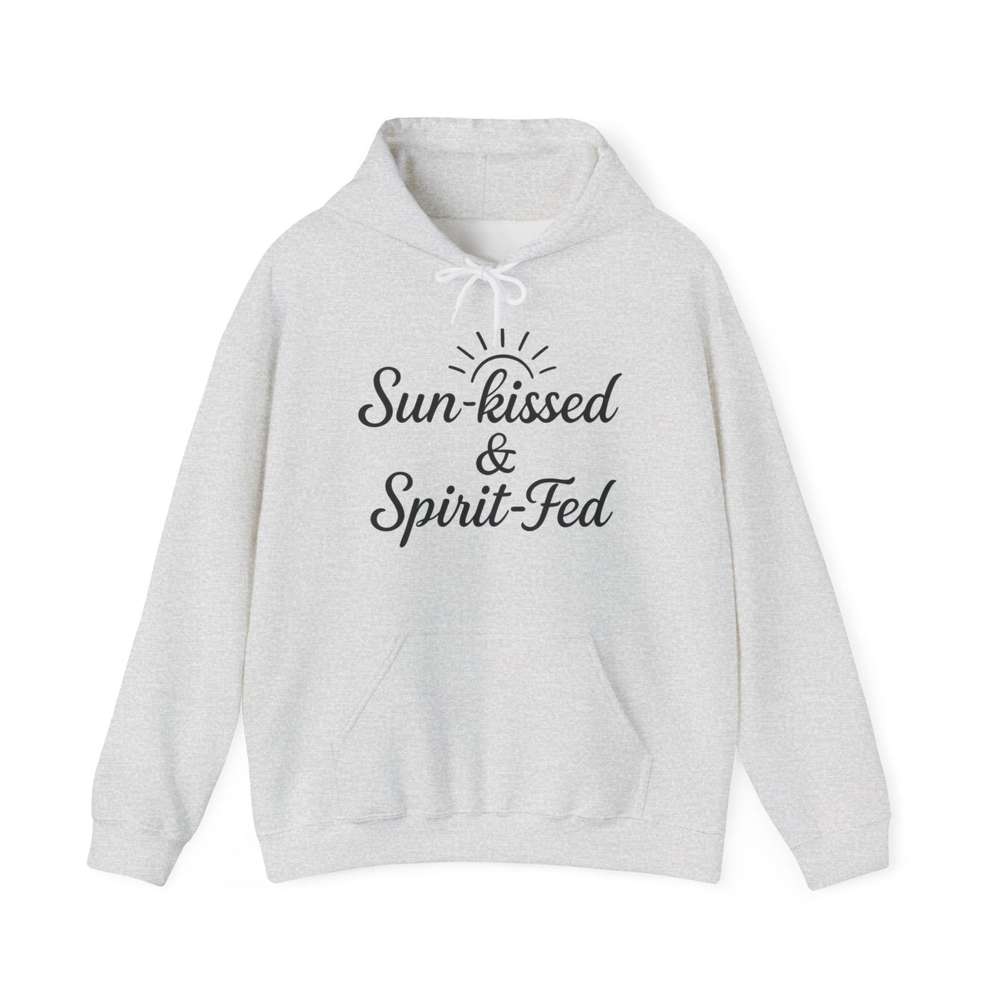 Sun-kissed & Spirit-Fed Hoodie, Cozy Unisex Sweatshirt, Perfect for Beach Days, Summer Vibes, Relaxation Apparel, Gift for Nature Lovers