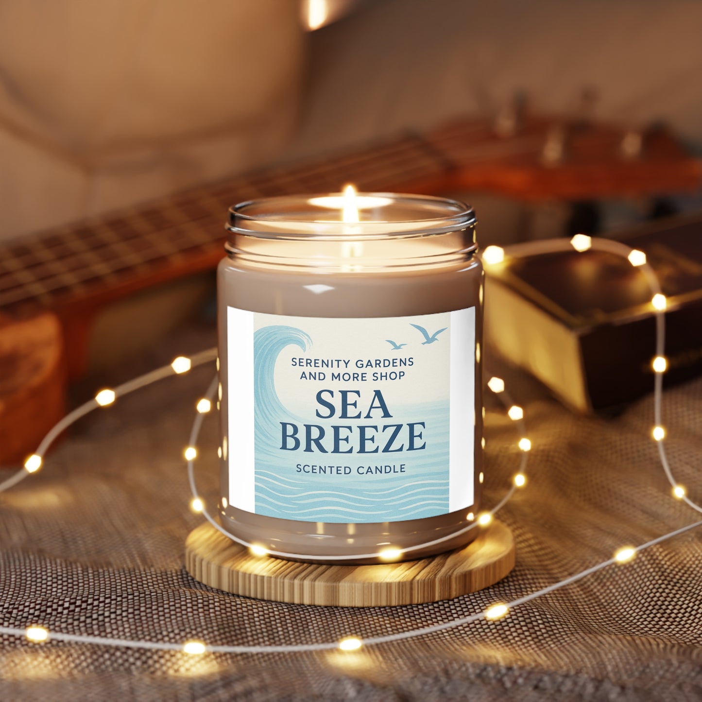 Sea Breeze Scented Candle - Relaxing Aromatherapy, Home Decor Gift, Spa Essential, Self-Care Treat, Coastal Vibe Candle