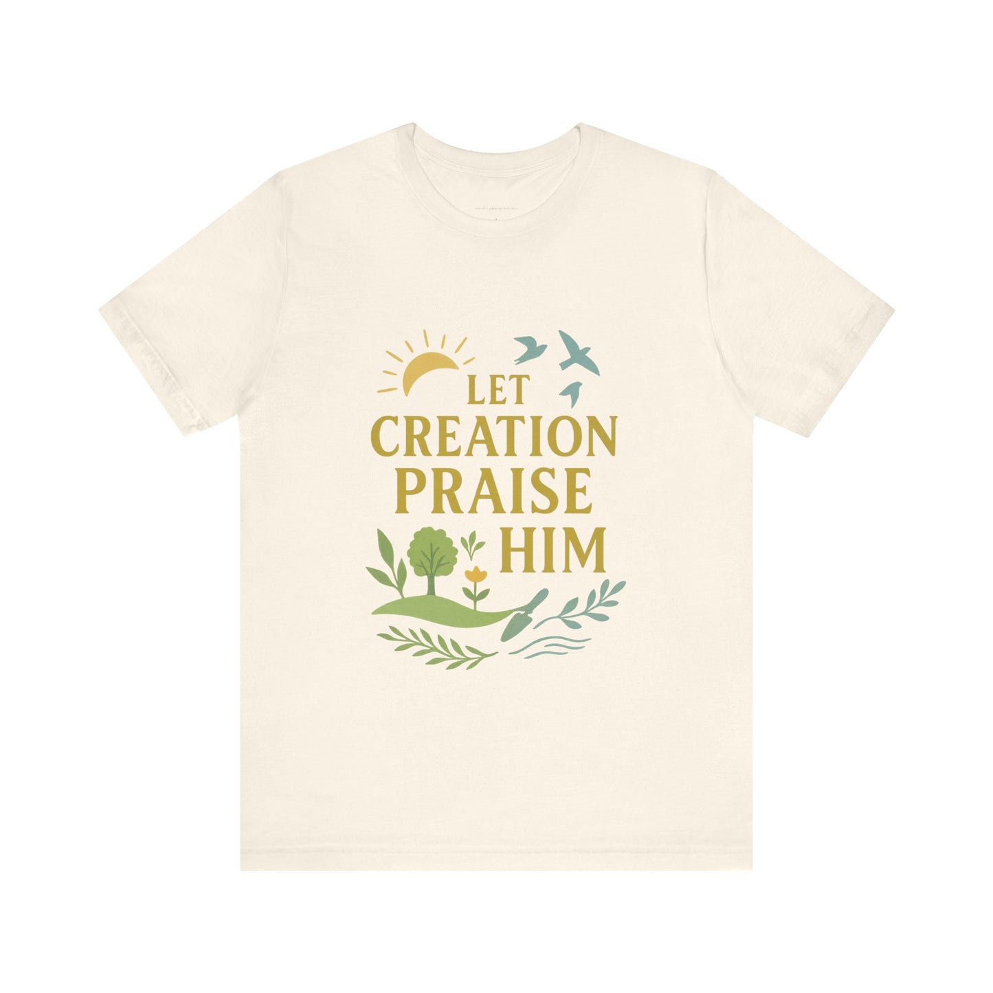 Nature-Inspired Inspirational T-Shirt, Eco-Friendly Faith Tee, Gift for Nature Lovers, Christian Apparel, Verse Shirt