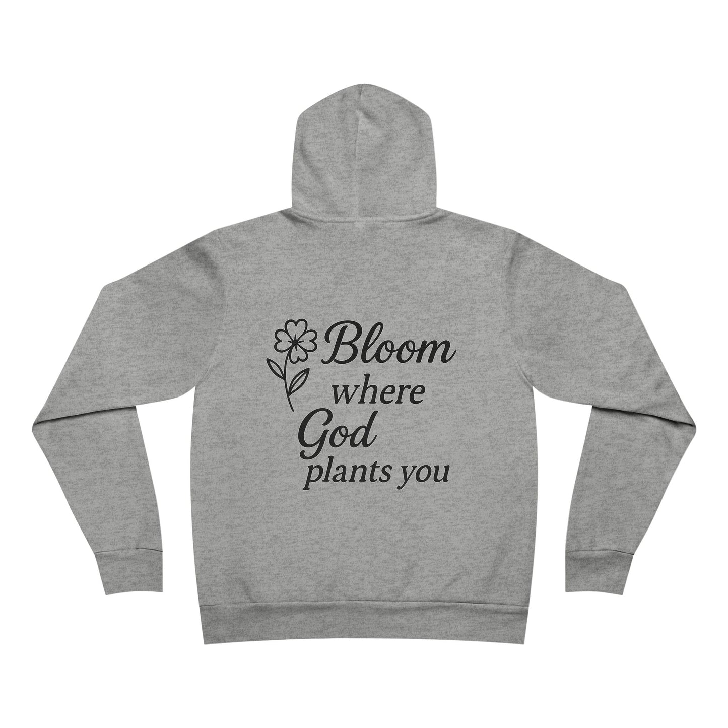 Inspirational Floral Hoodie | Bloom Where God Plants You, Cozy Pullover, Gift for Friends, Faith Apparel, Spring Fashion