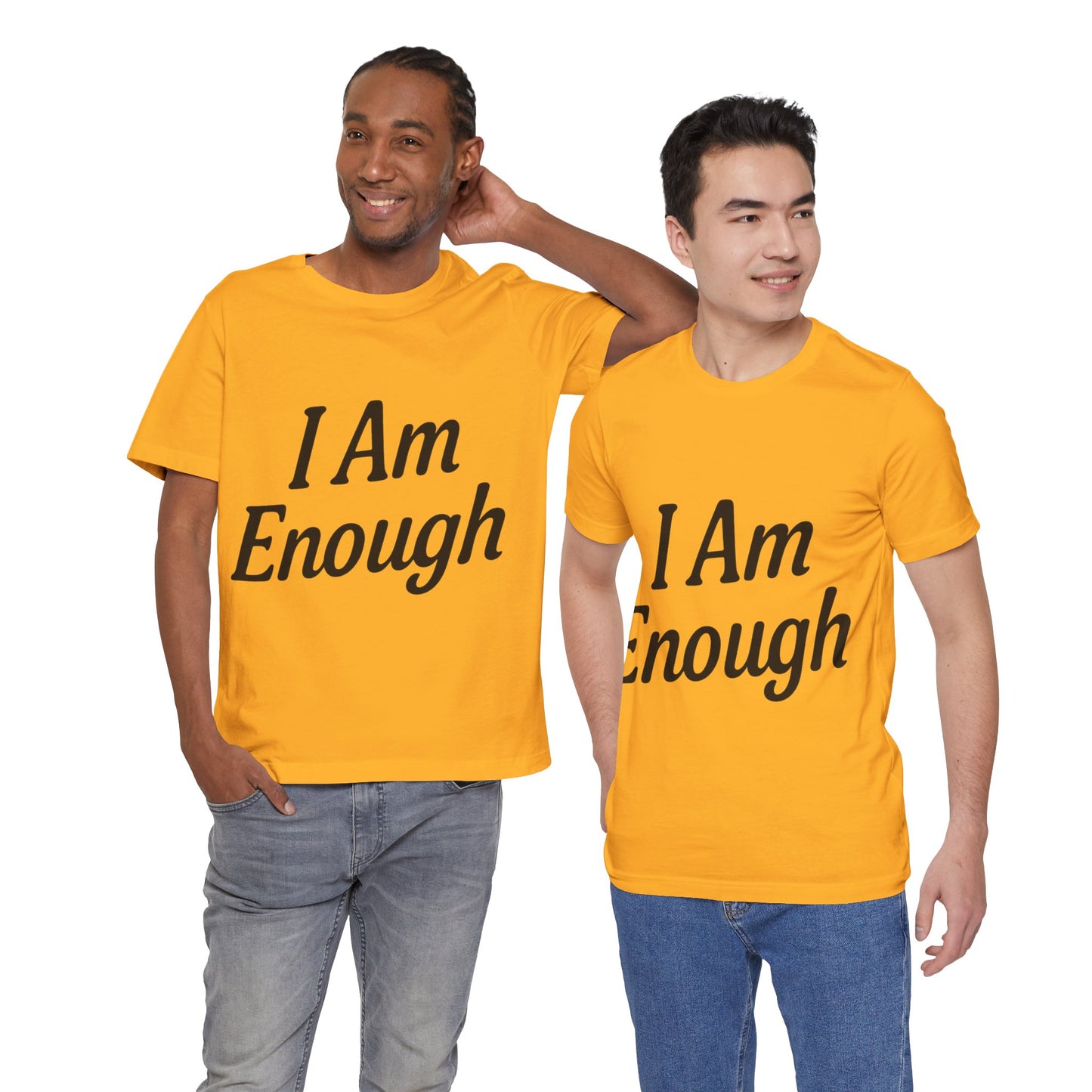 I Am Enough Unisex Tee, Motivational Shirt for Daily Wear, Self-Love Gift, Affirmation T-Shirt, Positive Vibes Apparel