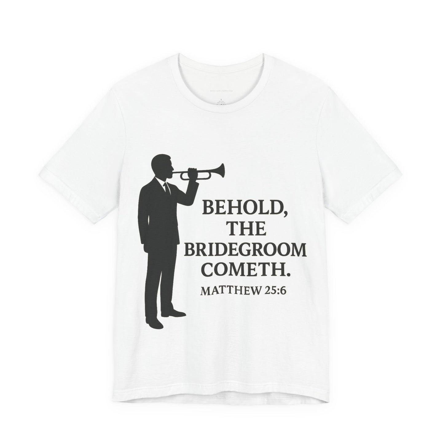 Bridegroom Announcement Tee, Unisex Christian T-Shirt, Wedding Gift, Scripture Tee, Church Apparel, Faith-Based Clothing