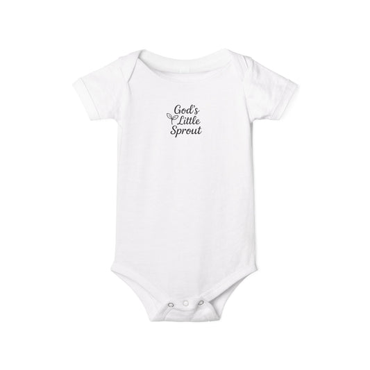 God's Little Sprout Infant Bodysuit, Baby Shower Gift, Newborn Outfit, Christening Apparel, Infant Clothing, Cute Baby Wear