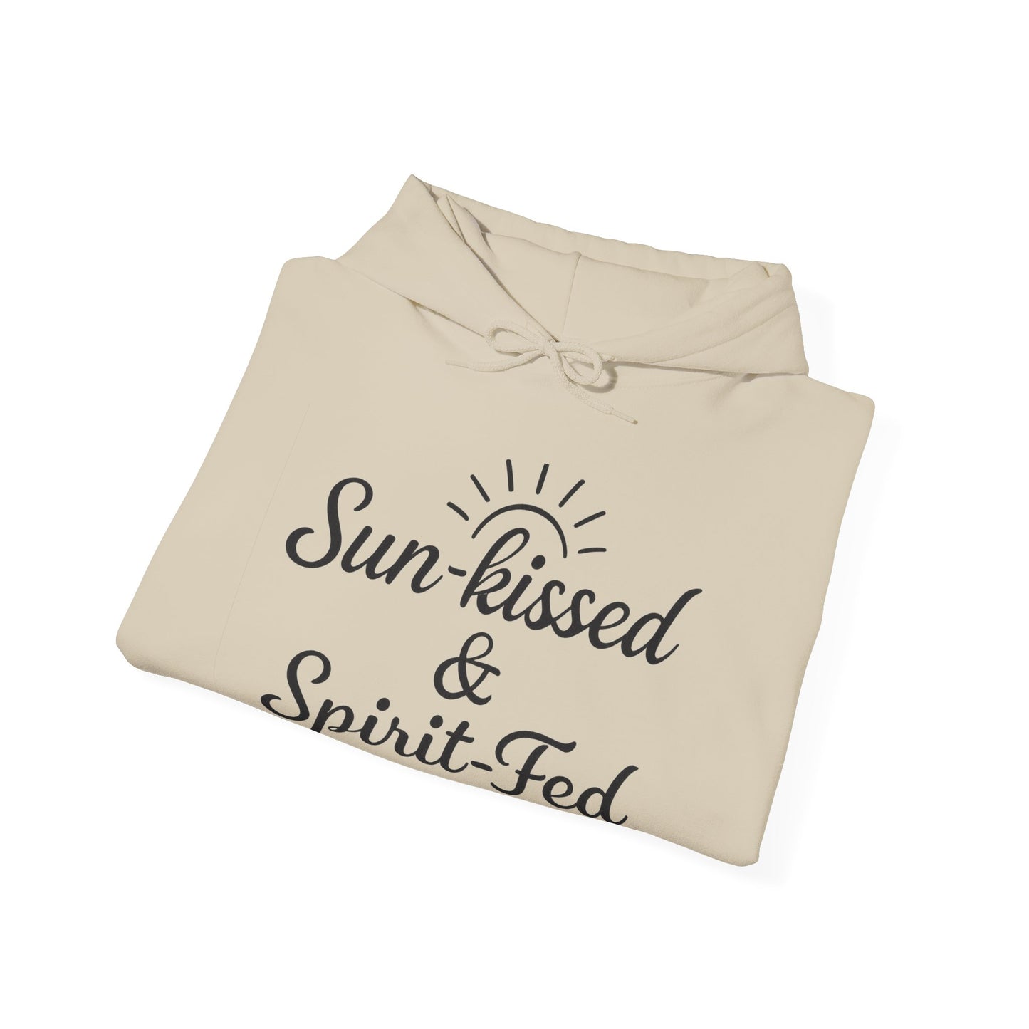Sun-kissed & Spirit-Fed Hoodie, Cozy Unisex Sweatshirt, Perfect for Beach Days, Summer Vibes, Relaxation Apparel, Gift for Nature Lovers
