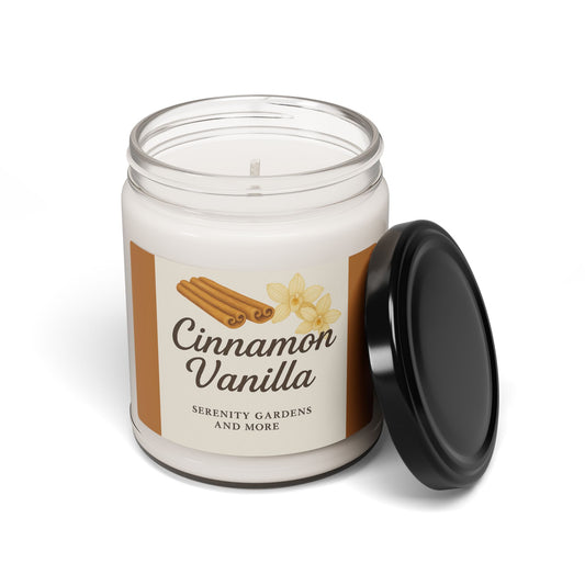 Cinnamon Vanilla Scented Soy Candle | Cozy Relaxation Gift | Aromatherapy Home Fragrance, Holiday Decor, Self-Care, Gift for Her, [...]
