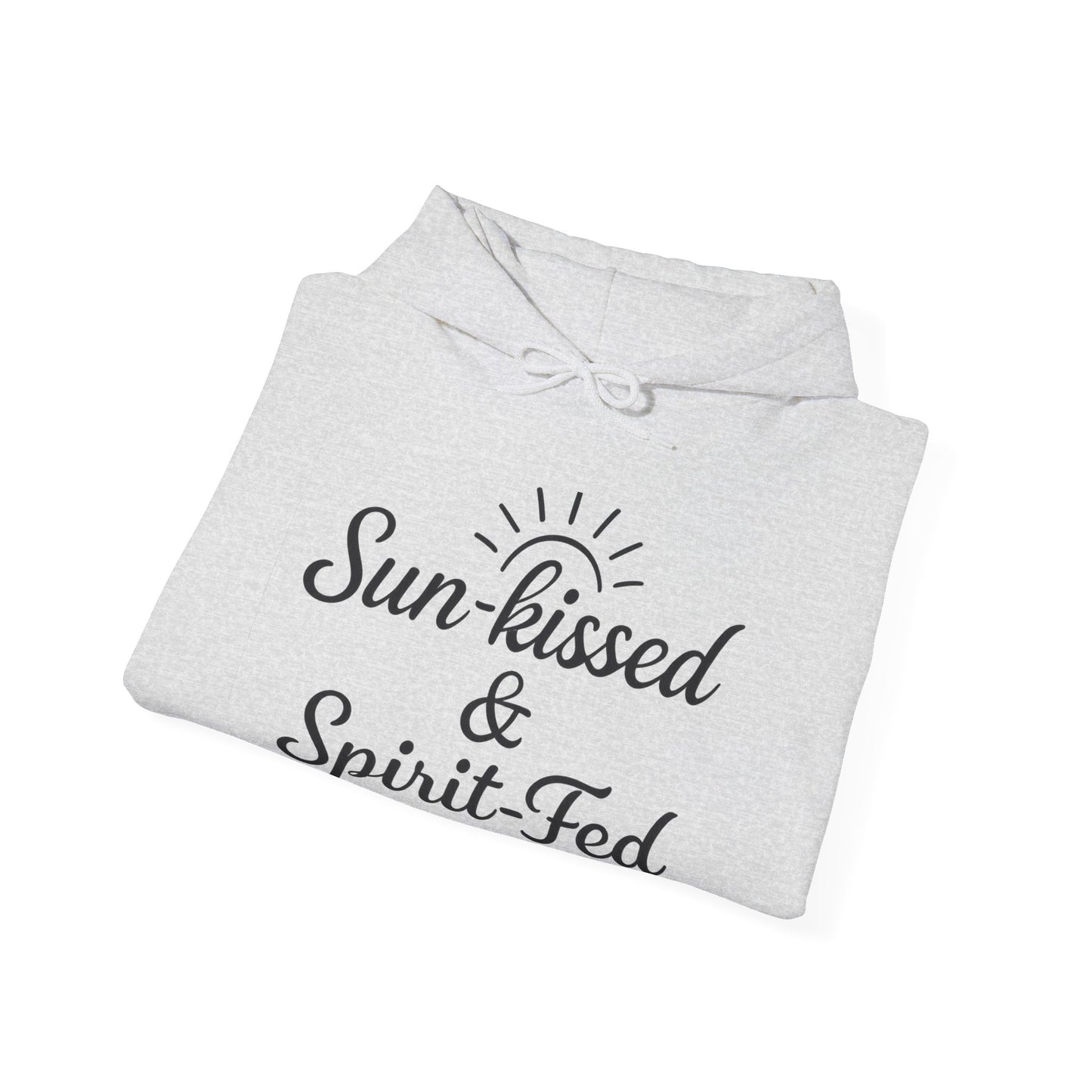 Sun-kissed & Spirit-Fed Hoodie, Cozy Unisex Sweatshirt, Perfect for Beach Days, Summer Vibes, Relaxation Apparel, Gift for Nature Lovers