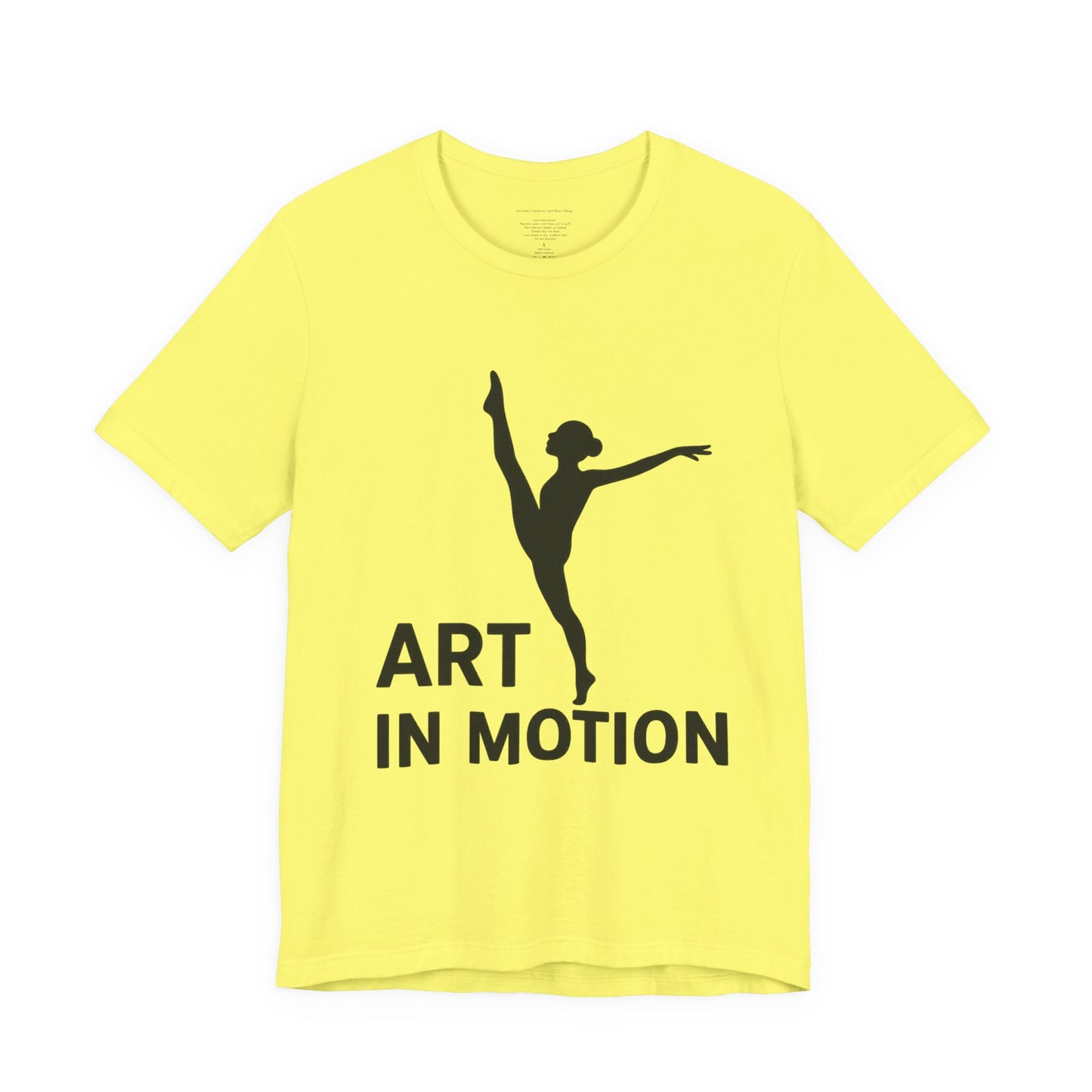 Dancer Graphic Tee, Art in Motion T-Shirt, Ballet Dance Apparel, Unisex Casual Top, Perfect Gift for Dance Lovers, Artsy Statement Shirt