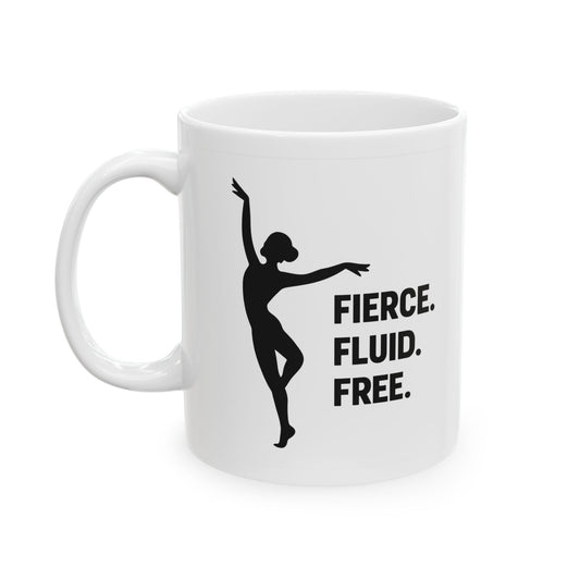 Empowering Ceramic Mug, Inspirational Gift, Coffee Lover, Modern Art Mug, Motivational Drinkware
