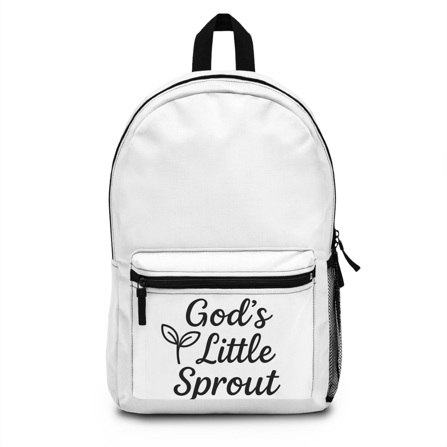 Inspirational Backpack - God's Little Sprout, SchoolBag, Travel Backpack, Cute Gift, Encouragement for Kids, Faith-Based Accessory