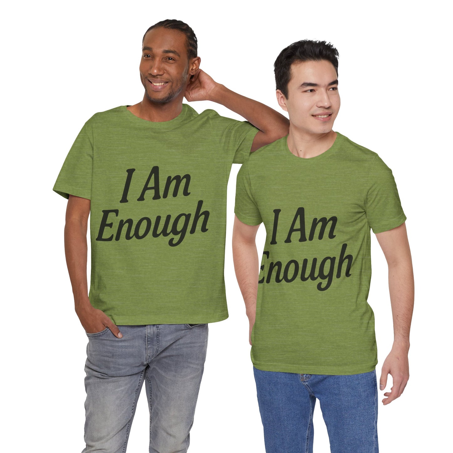 I Am Enough Unisex Tee, Motivational Shirt for Daily Wear, Self-Love Gift, Affirmation T-Shirt, Positive Vibes Apparel