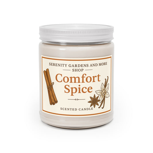 Comfort Spice Scented Candle, Aromatherapy, Relaxation, Home Decor, Gift for Her, Cozy Nights, Holiday Essential