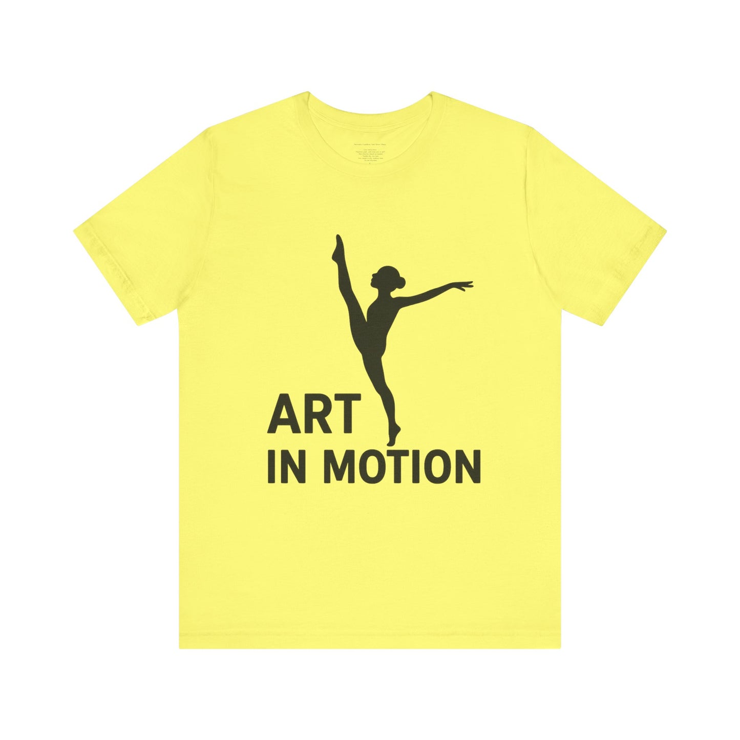 Dancer Graphic Tee, Art in Motion T-Shirt, Ballet Dance Apparel, Unisex Casual Top, Perfect Gift for Dance Lovers, Artsy Statement Shirt