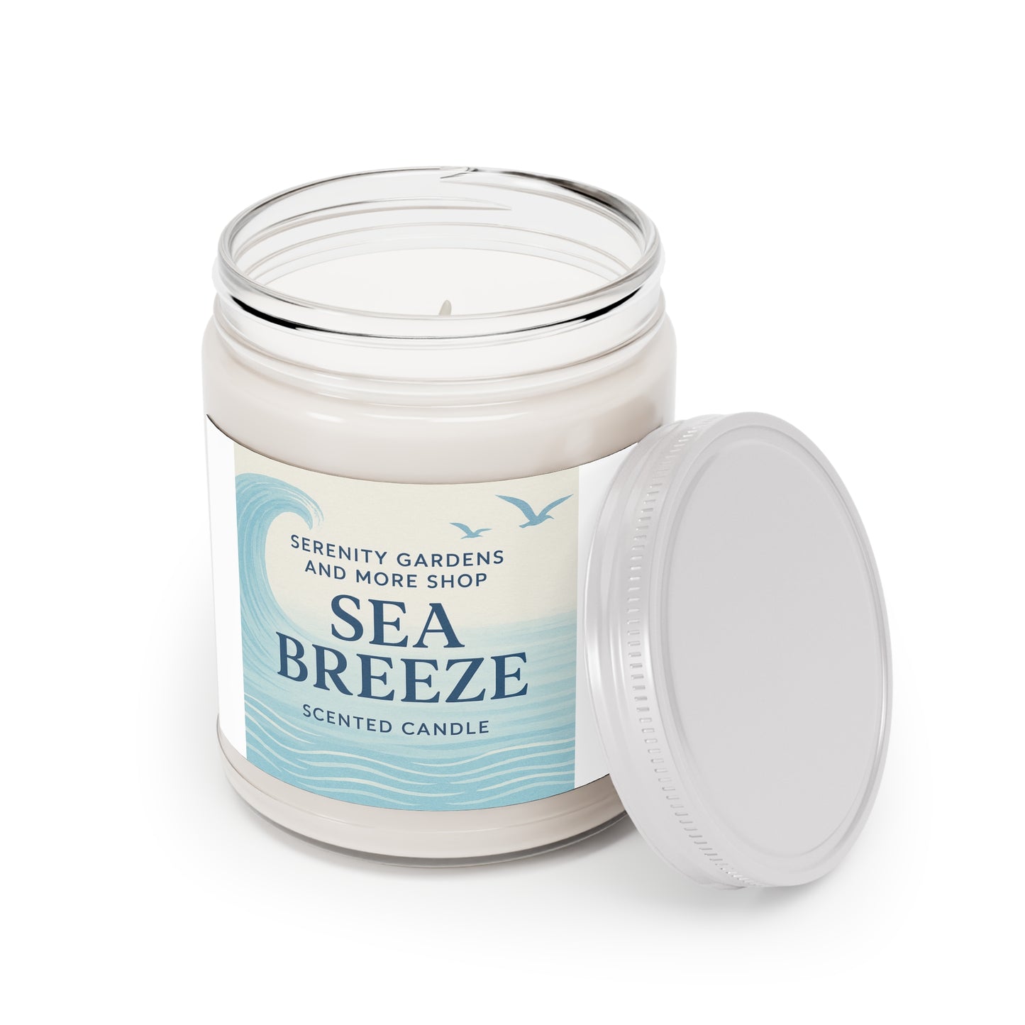 Sea Breeze Scented Candle - Relaxing Aromatherapy, Home Decor Gift, Spa Essential, Self-Care Treat, Coastal Vibe Candle
