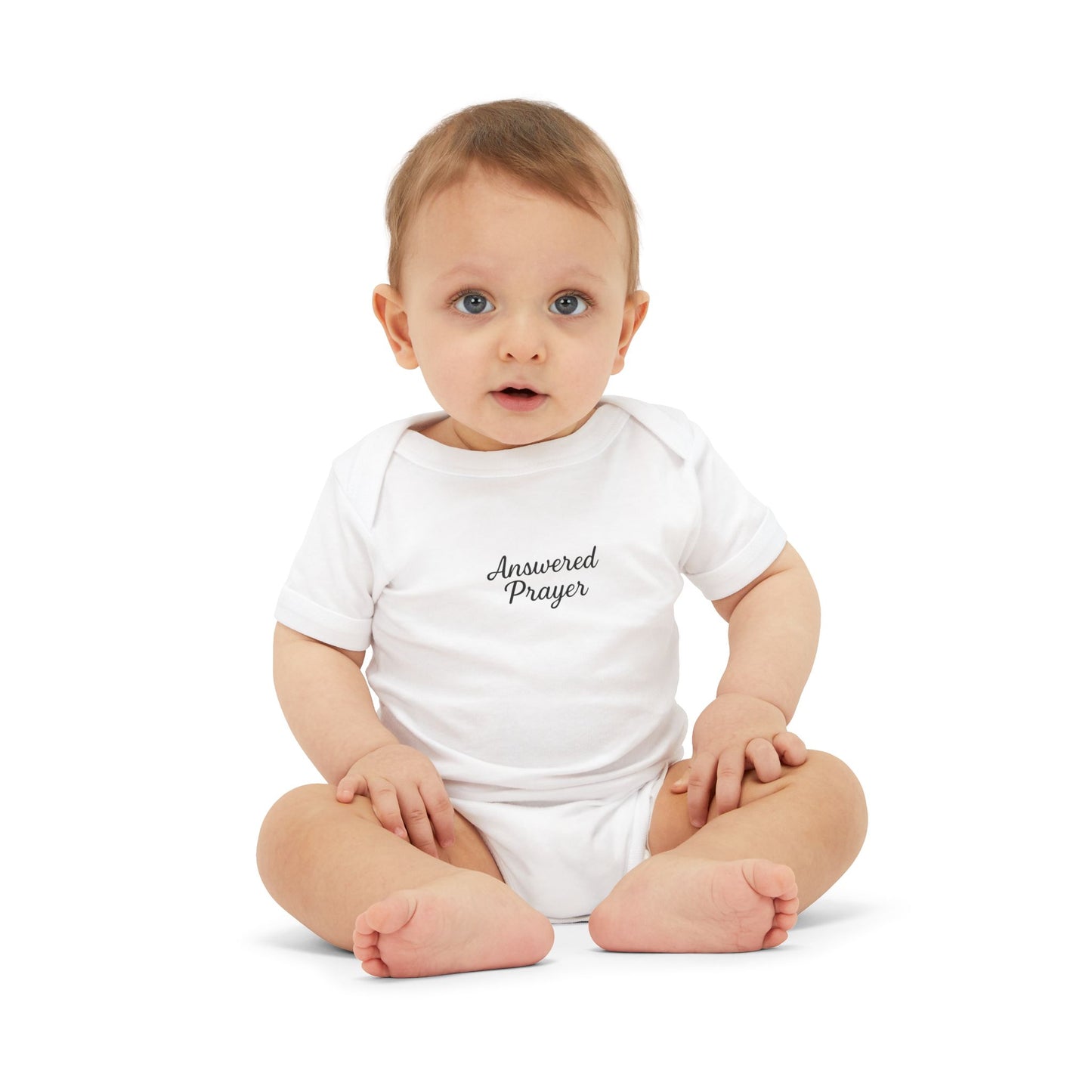Answered Prayer Infant Jersey One Piece, Baby Bodysuit, Newborn Gift, Christian Baby Outfit, Baby Shower Gift, Toddler Clothing