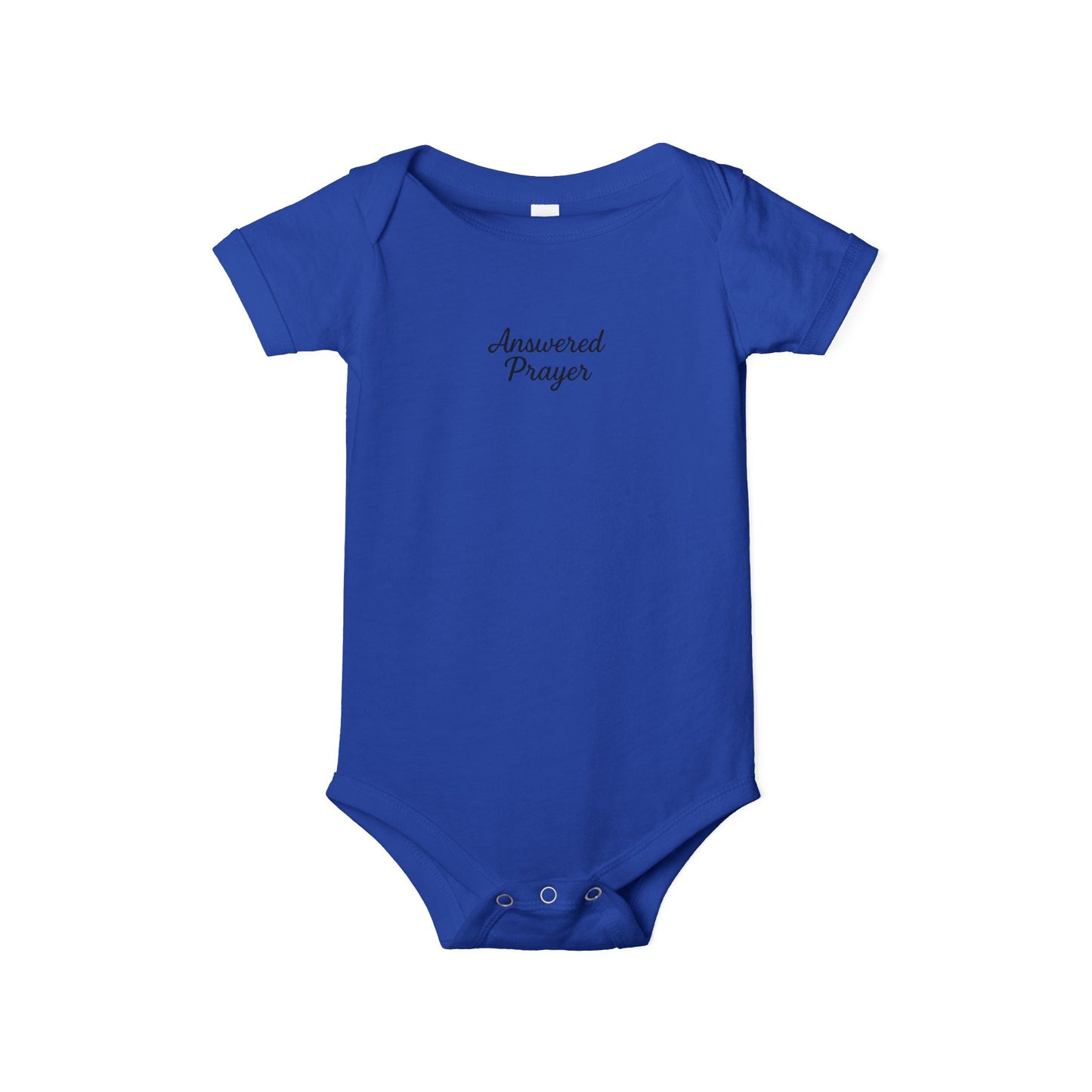 Answered Prayer Infant Jersey One Piece, Baby Bodysuit, Newborn Gift, Christian Baby Outfit, Baby Shower Gift, Toddler Clothing