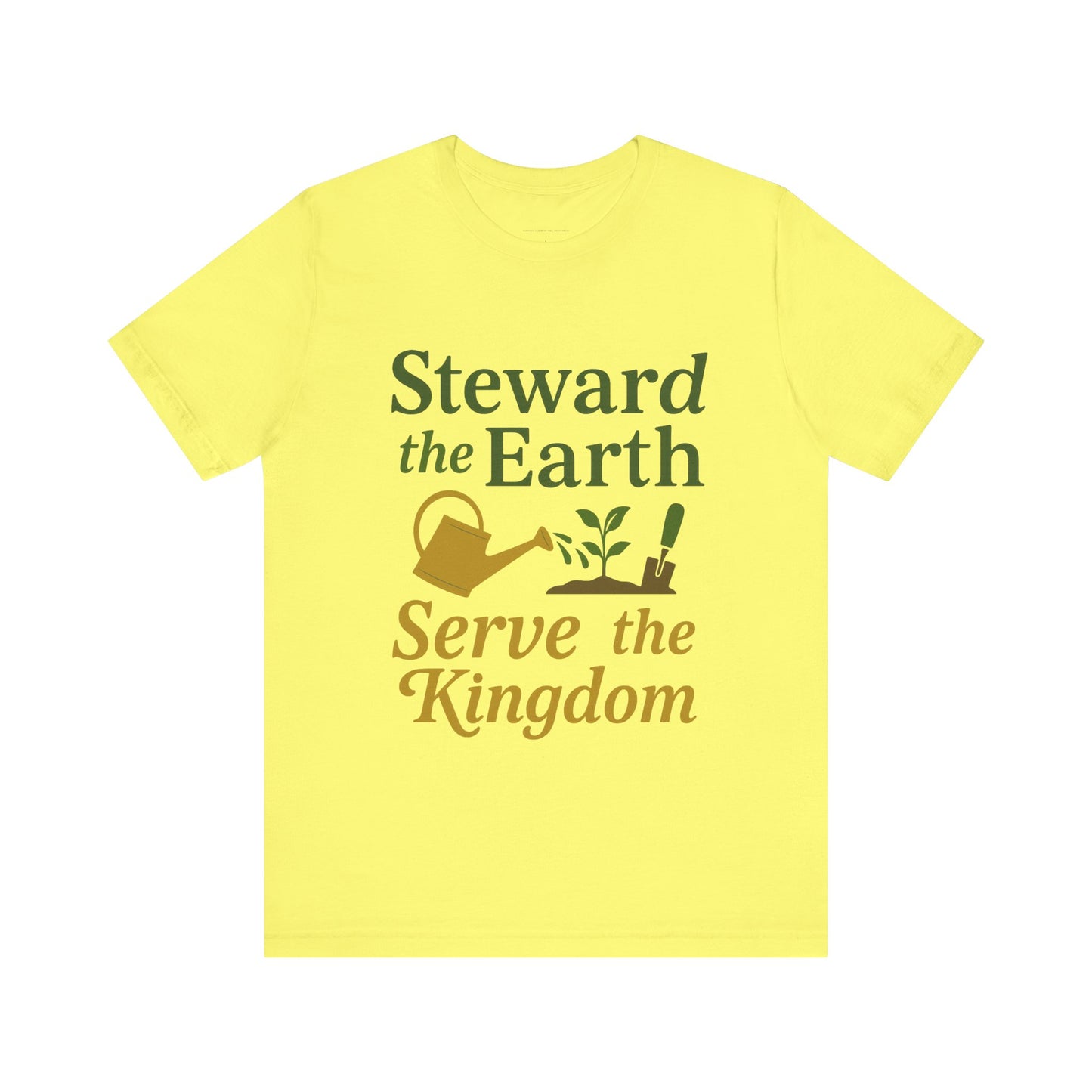 Eco-Conscious Unisex Tee - "Steward the Earth, Serve the Kingdom" - Nature Lover's Gift, Casual Wear, Earth Day Celebration, [...]