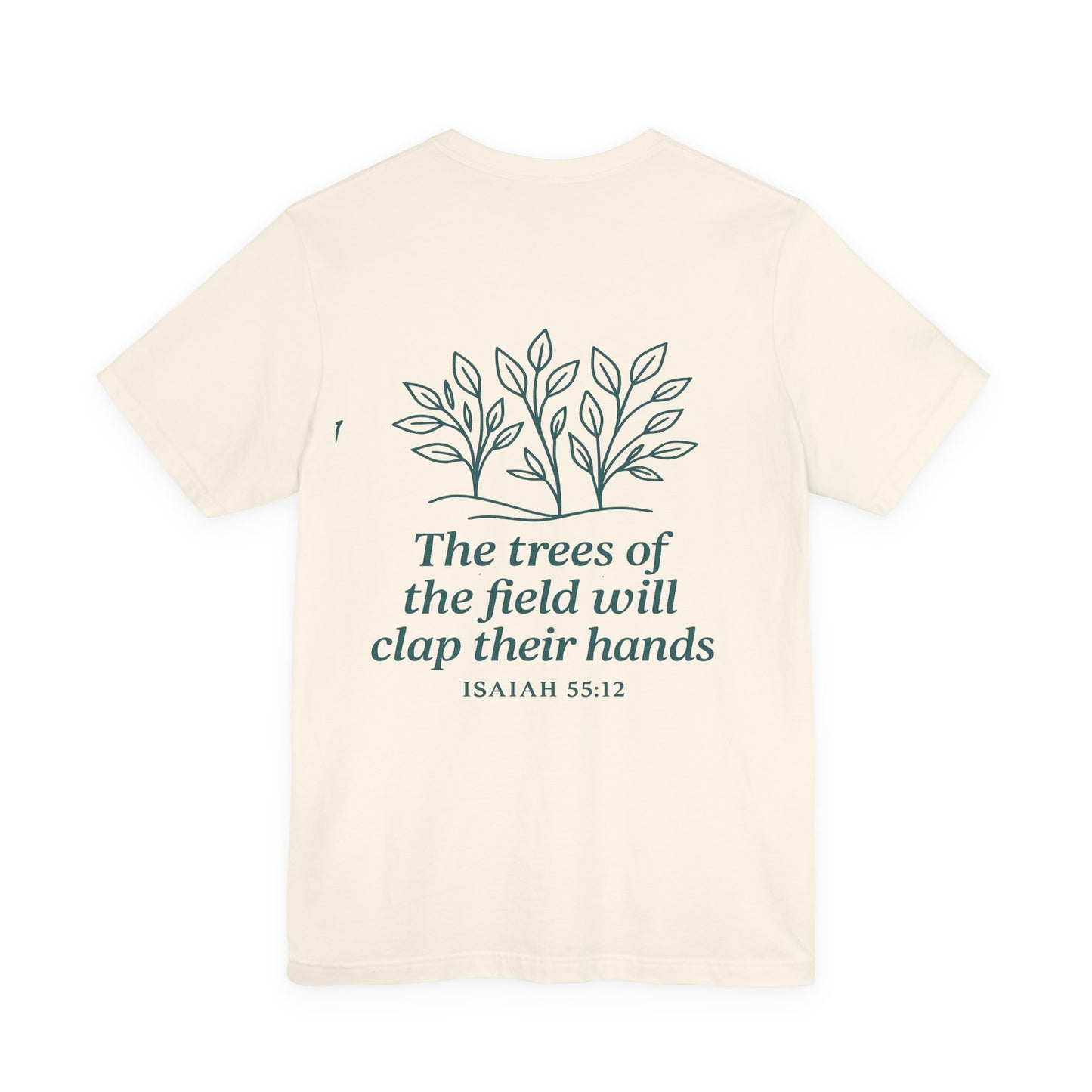 Nature-Inspired Inspirational T-Shirt, Eco-Friendly Faith Tee, Gift for Nature Lovers, Christian Apparel, Verse Shirt