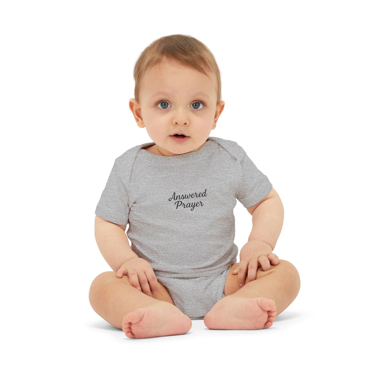 Answered Prayer Infant Jersey One Piece, Baby Bodysuit, Newborn Gift, Christian Baby Outfit, Baby Shower Gift, Toddler Clothing