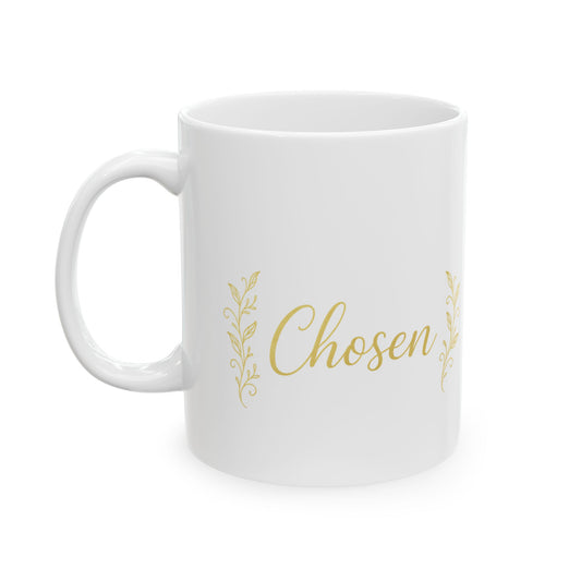 Elegant Floral Ceramic Mug, Coffee Cup Gift, Personalized Tea Mug, Home Decor, Unique Drinkware for Special Occasions