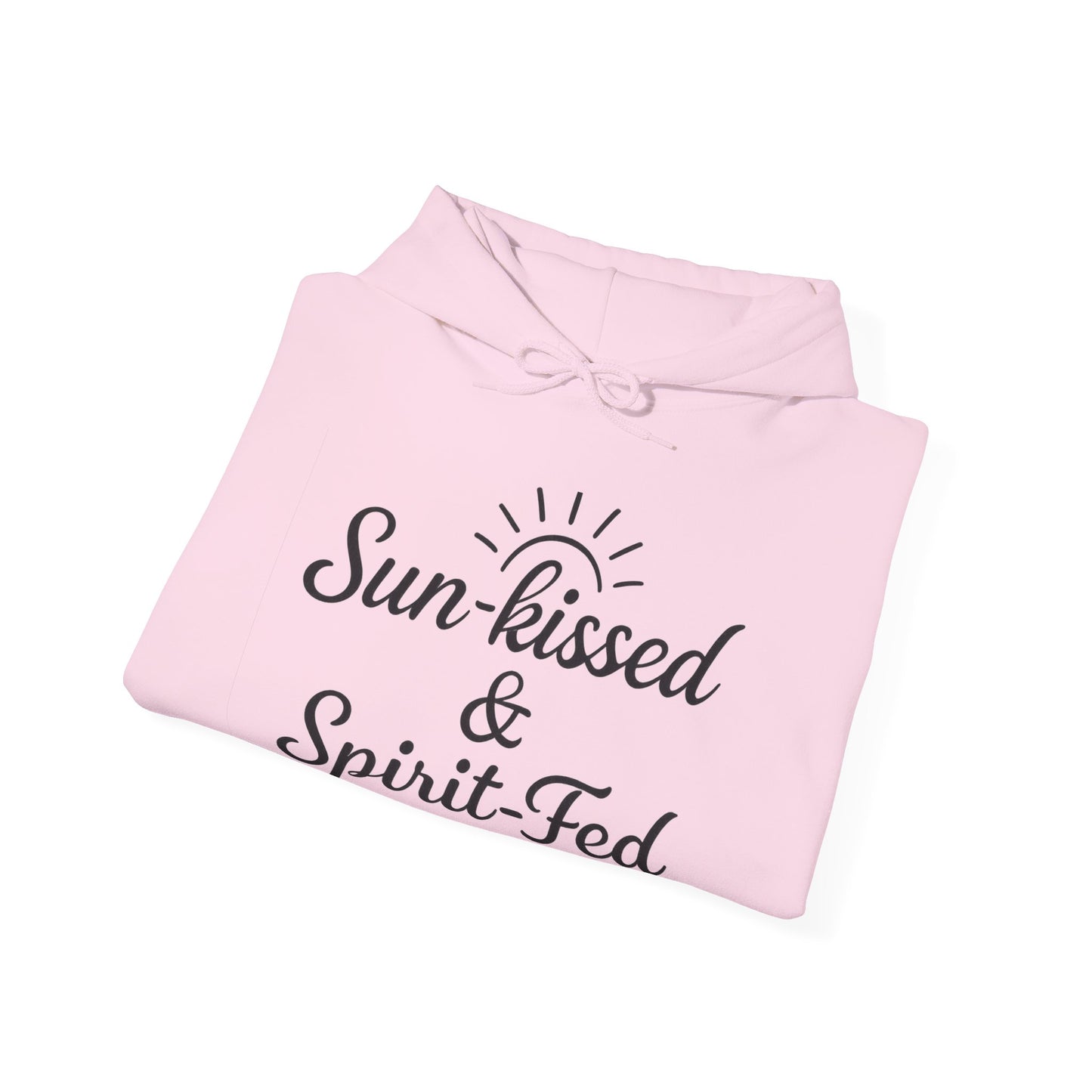 Sun-kissed & Spirit-Fed Hoodie, Cozy Unisex Sweatshirt, Perfect for Beach Days, Summer Vibes, Relaxation Apparel, Gift for Nature Lovers