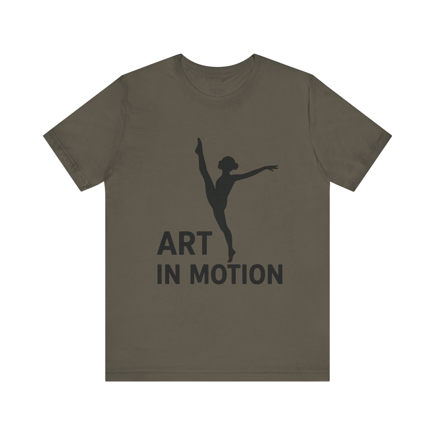 Dancer Graphic Tee, Art in Motion T-Shirt, Ballet Dance Apparel, Unisex Casual Top, Perfect Gift for Dance Lovers, Artsy Statement Shirt