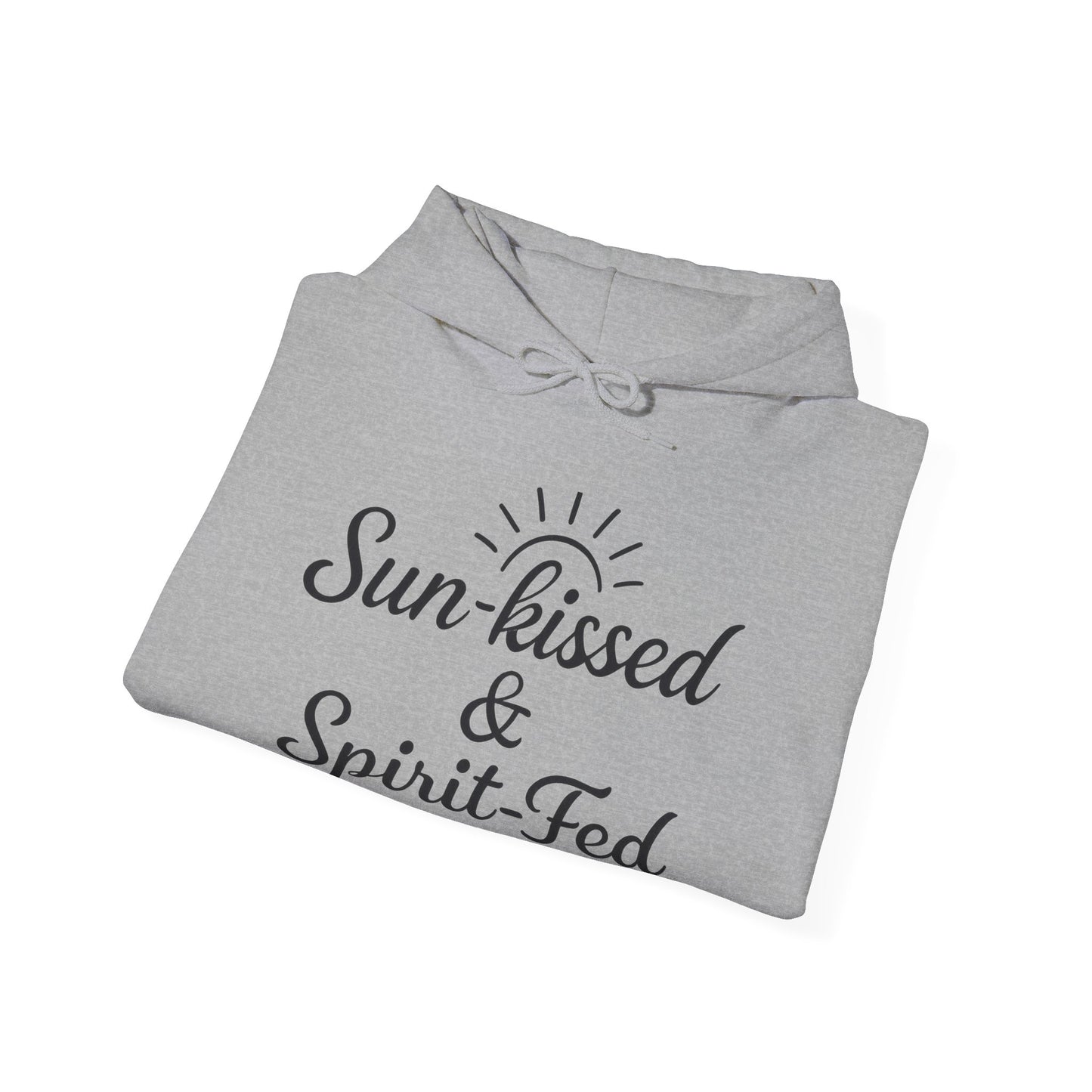 Sun-kissed & Spirit-Fed Hoodie, Cozy Unisex Sweatshirt, Perfect for Beach Days, Summer Vibes, Relaxation Apparel, Gift for Nature Lovers
