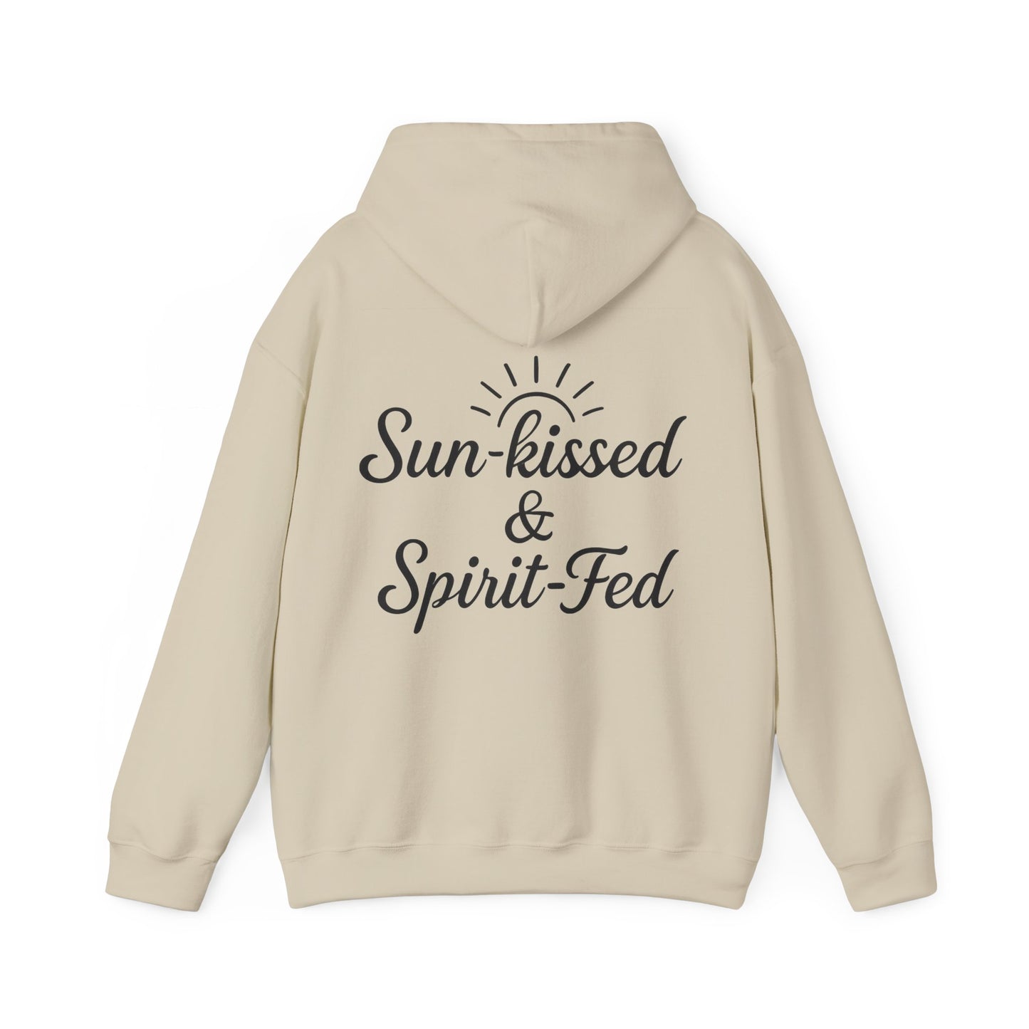 Sun-kissed & Spirit-Fed Hoodie, Cozy Unisex Sweatshirt, Perfect for Beach Days, Summer Vibes, Relaxation Apparel, Gift for Nature Lovers