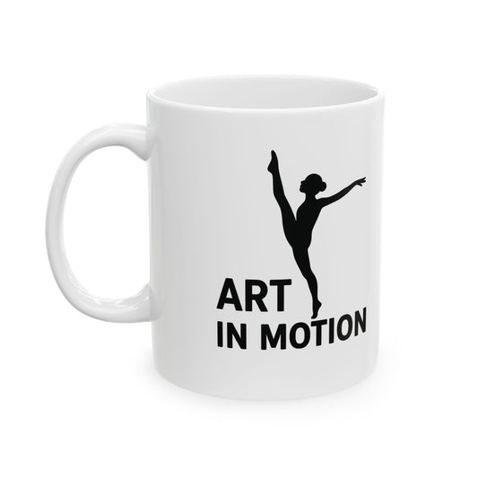 Art in Motion Ceramic Mug - Inspiring Coffee Cup for Artists, Gift for Creatives, Motivation Mug, Home Office Decor, Unique Mug for [...]
