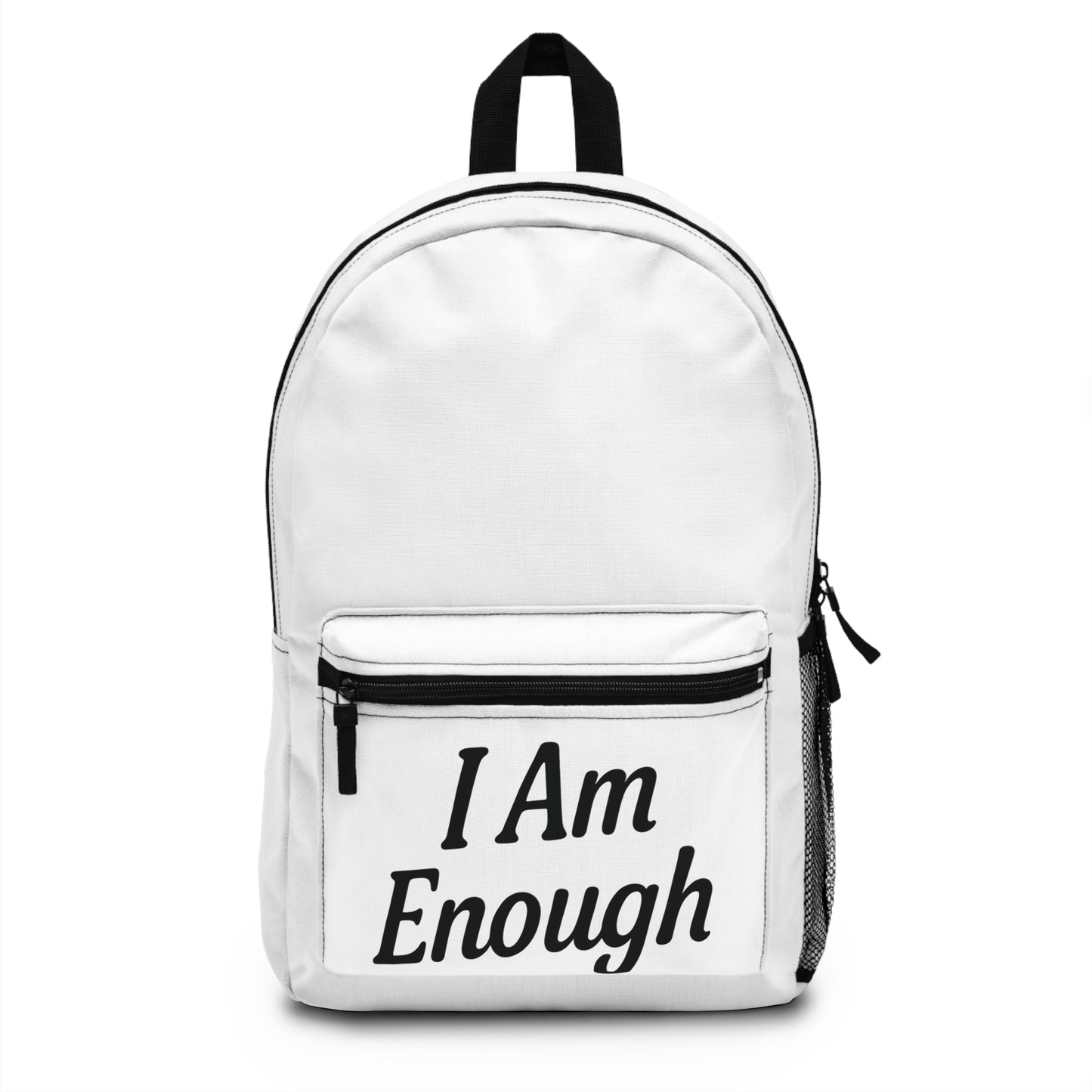 Empowering Backpack - I Am Enough - Motivational Tote for School, College, Yoga, Travel, Gifts