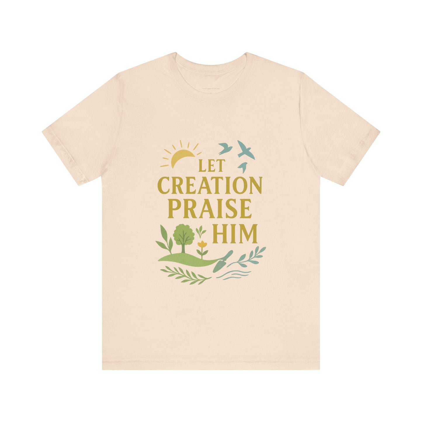 Nature-Inspired Inspirational T-Shirt, Eco-Friendly Faith Tee, Gift for Nature Lovers, Christian Apparel, Verse Shirt