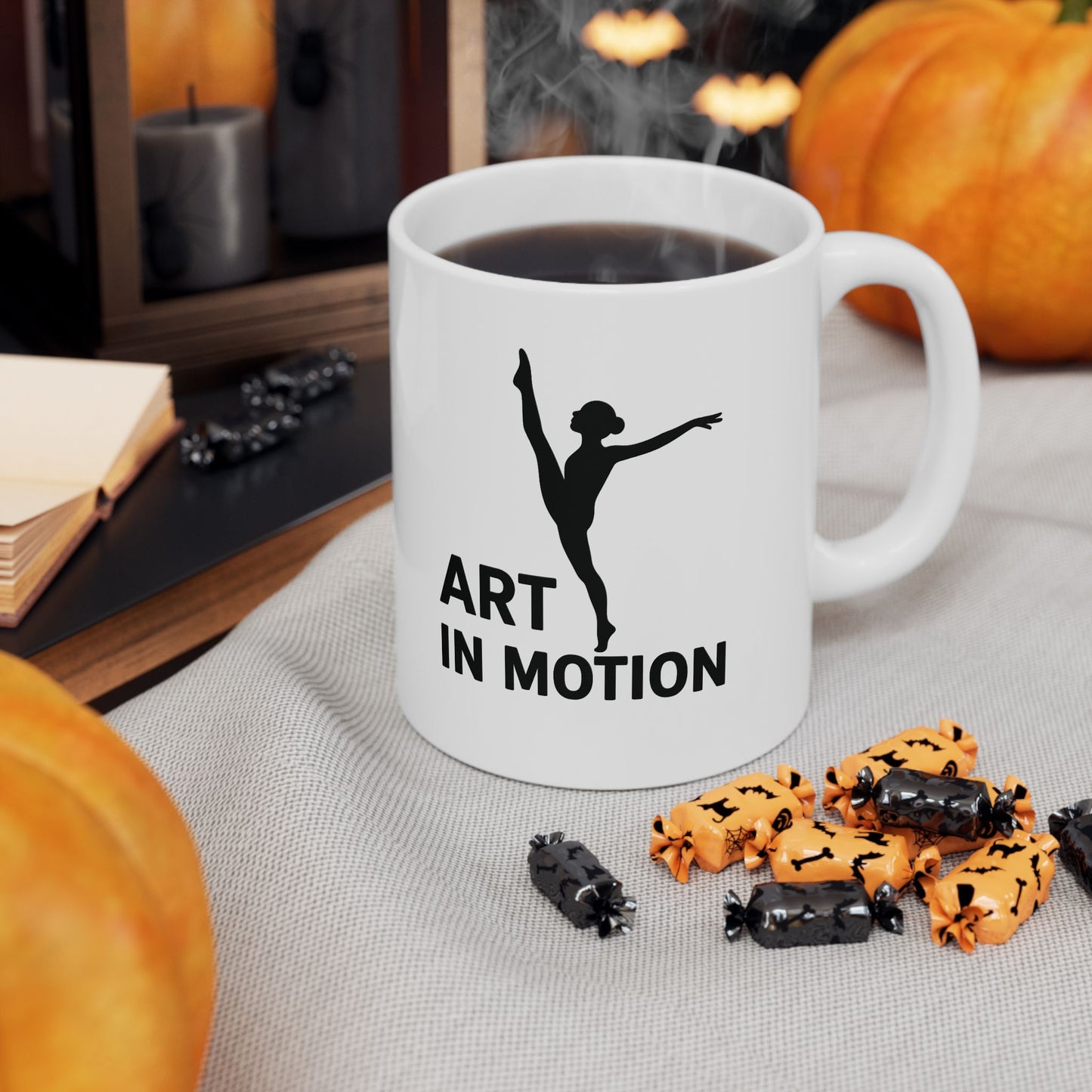Art in Motion Ceramic Mug - Inspiring Coffee Cup for Artists, Gift for Creatives, Motivation Mug, Home Office Decor, Unique Mug for [...]
