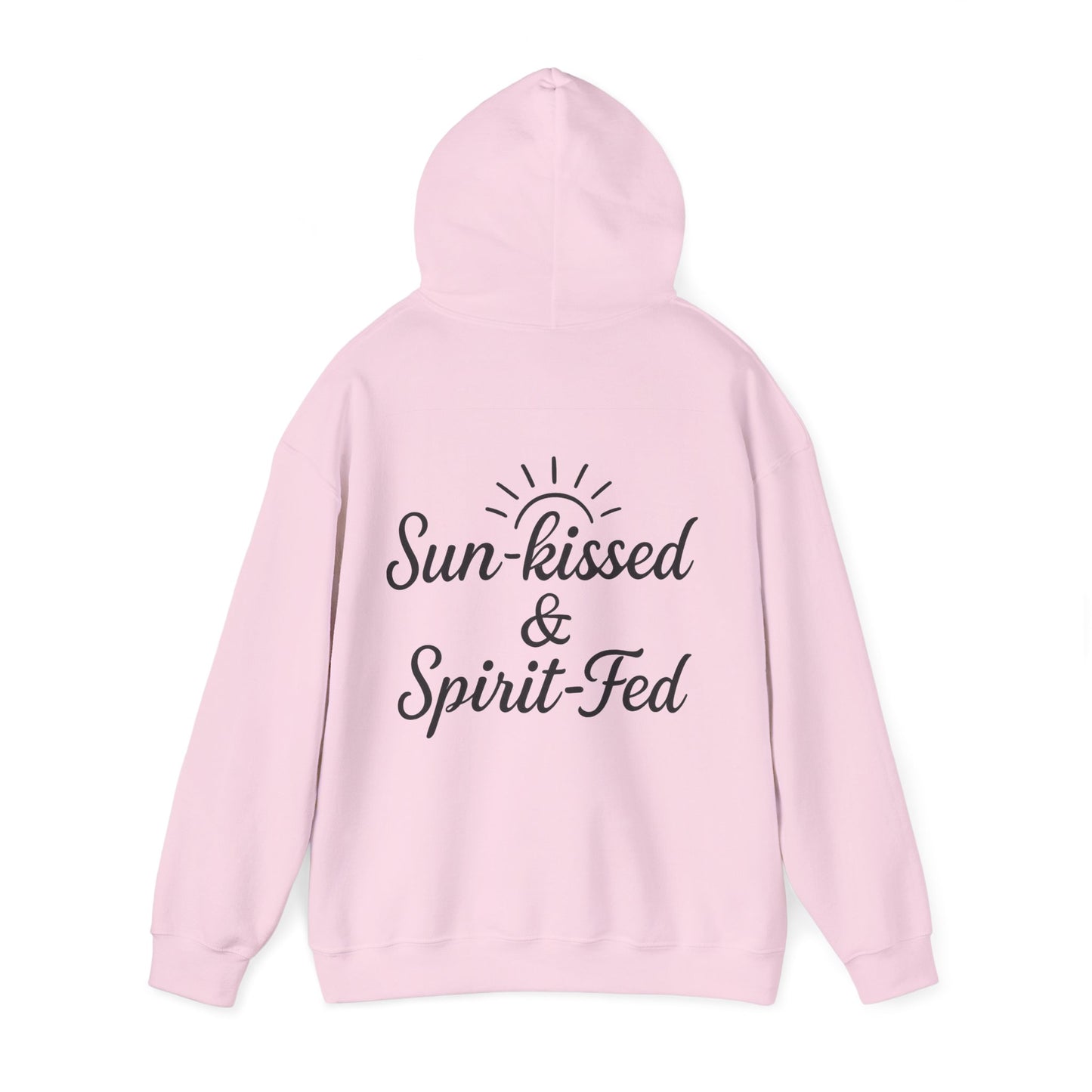 Sun-kissed & Spirit-Fed Hoodie, Cozy Unisex Sweatshirt, Perfect for Beach Days, Summer Vibes, Relaxation Apparel, Gift for Nature Lovers
