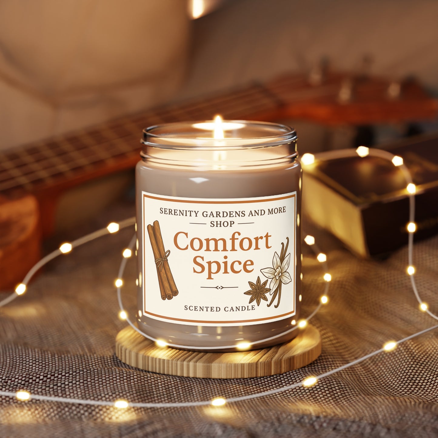 Comfort Spice Scented Candle, Aromatherapy, Relaxation, Home Decor, Gift for Her, Cozy Nights, Holiday Essential
