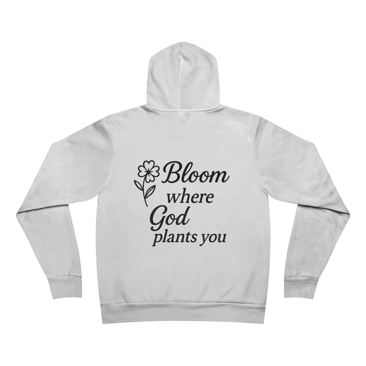 Inspirational Floral Hoodie | Bloom Where God Plants You, Cozy Pullover, Gift for Friends, Faith Apparel, Spring Fashion